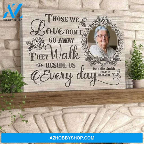 Personalized Memorial Canvas Print Wall Art, Perfect Memorial Remembered Gift For Loss Of Mother Father Husband