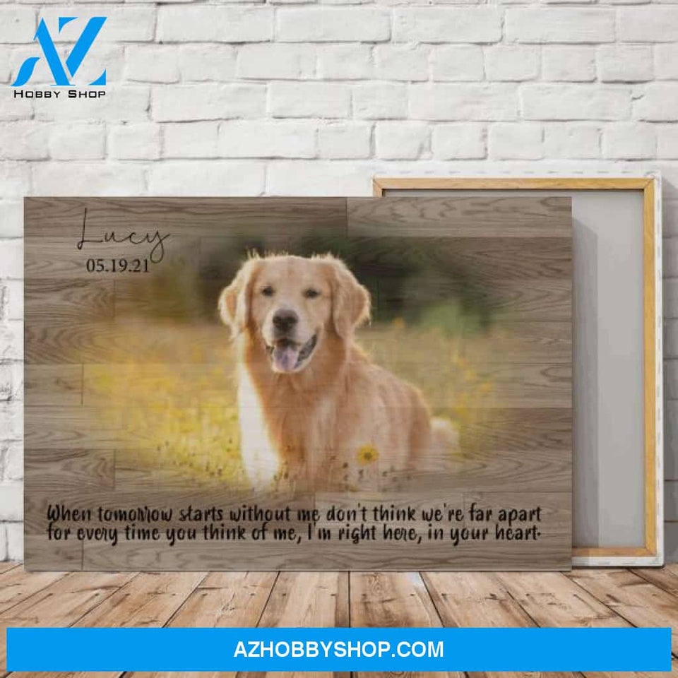 Memorial Dog Canvas - Personalized Pet Canvas - CC0921HN dog
