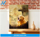 Memorial Pet Photo Take My Hand Jesus God Canvas Print