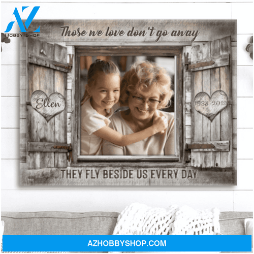 Memorial Photo Gifts, Personalized Sympathy Gifts, Faux Window Custom Canvas Prints Ohcanvas