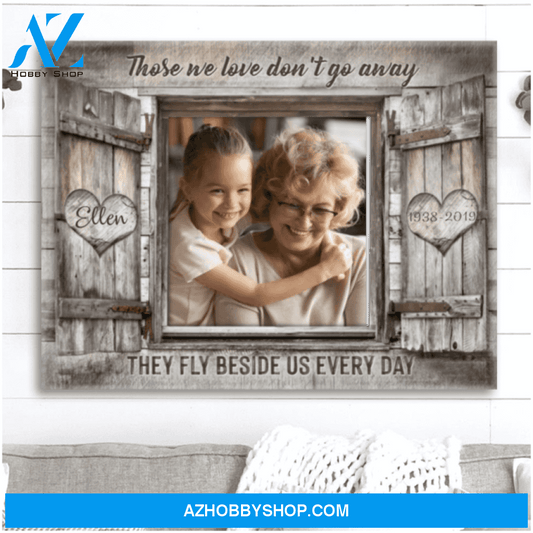 Memorial Photo Gifts, Personalized Sympathy Gifts, Faux Window Custom Canvas Prints Ohcanvas