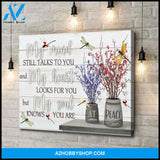 Memories - My soul knows you are at peace - Personalized Canvas