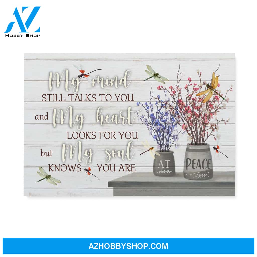 Memories - My soul knows you are at peace - Personalized Canvas