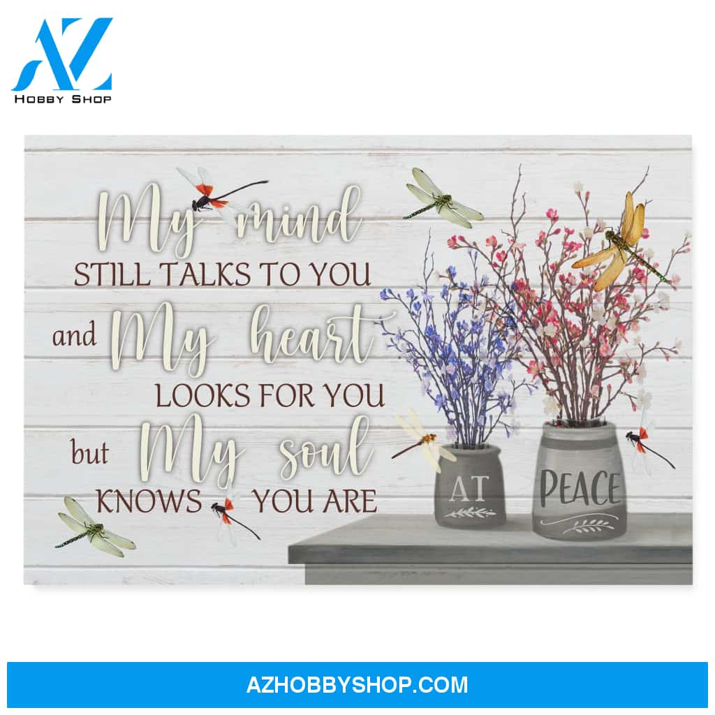 Memories - My soul knows you are at peace - Personalized Canvas