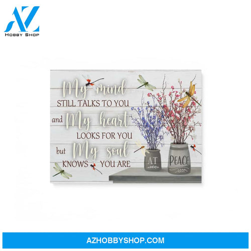Memories - My soul knows you are at peace - Personalized Canvas
