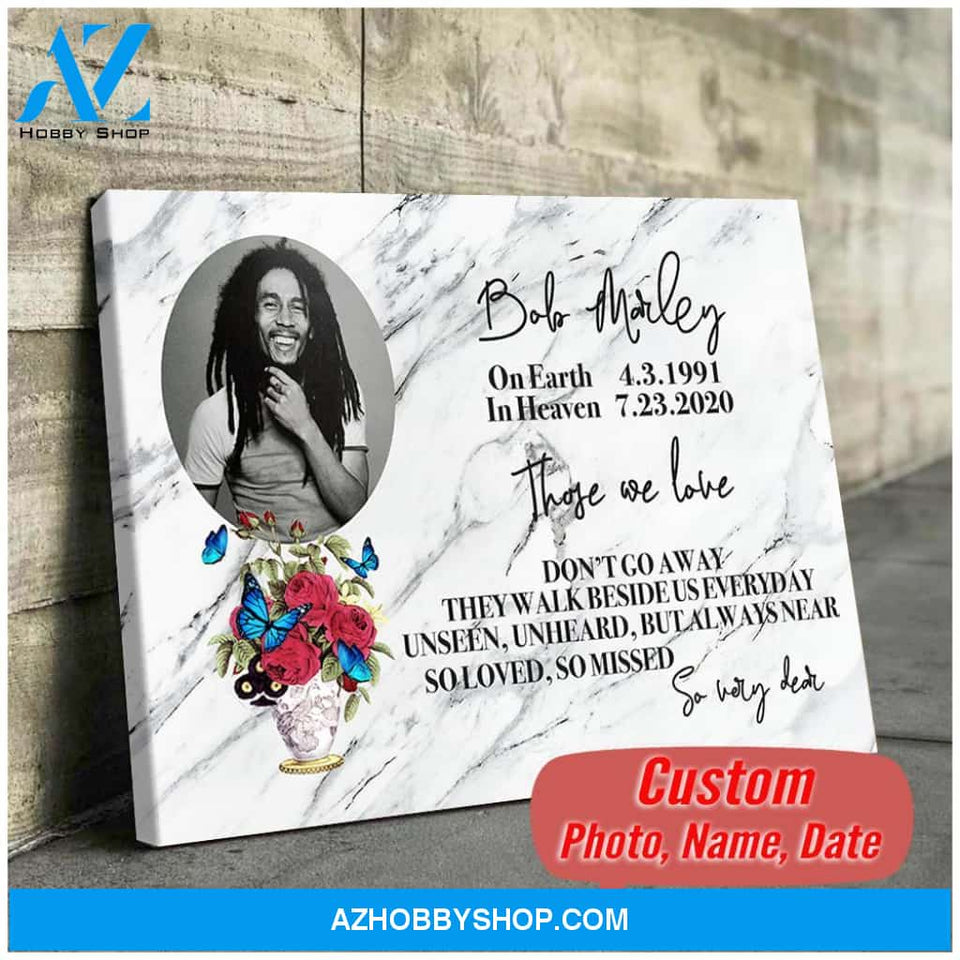 Memories - Those we love don't go away - Personalized Canvas