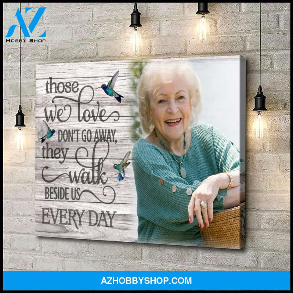 Memories - Those we love don't go away - Personalized Canvas