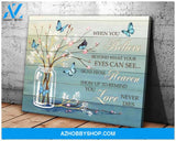 Memory Canvas When You Believe Beyond What Your Eyes Can See Blue Vintage Canvas Wall Art Full Size