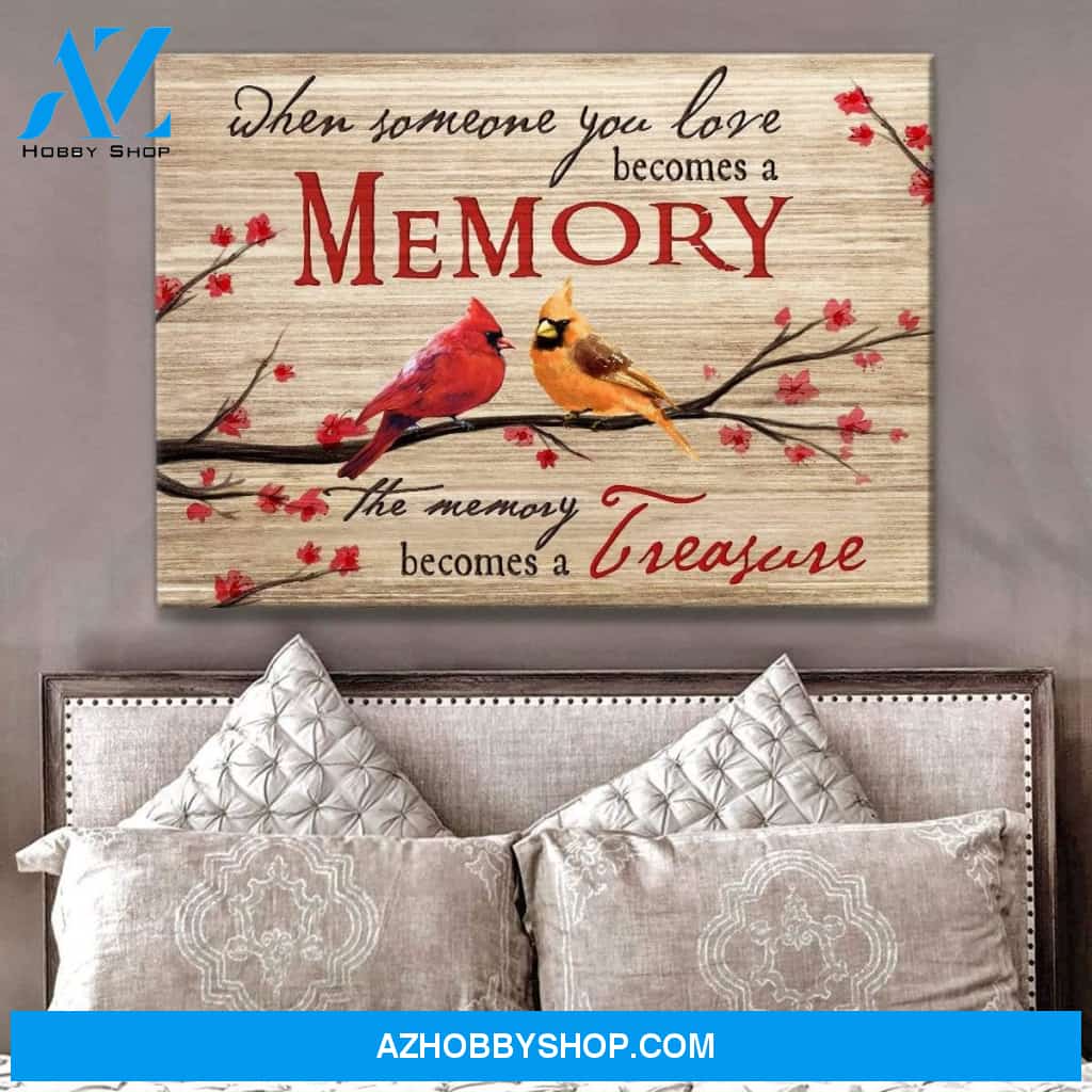 Memory Cardinal Wall Art Canvas