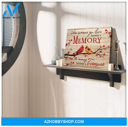 Memory Cardinal Wall Art Canvas