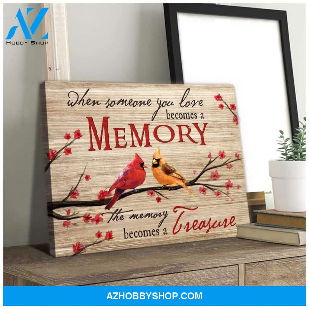 Memory Cardinal Wall Art Canvas