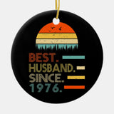 Mens 46Th Wedding Anniversary For Him Best Ceramic Ornament