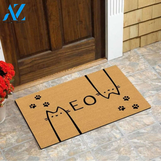 Meow Meow Cat Funny Doormat