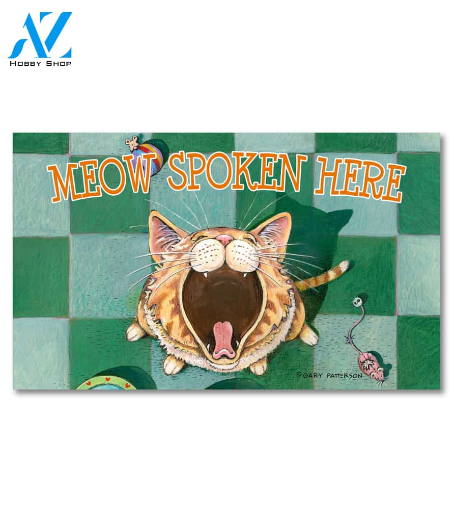 Meow Spoken Here Doormat - 18" x 30"