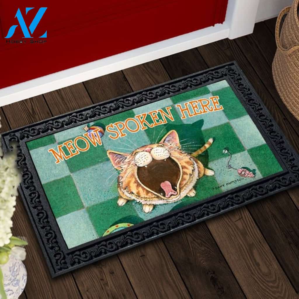 Meow Spoken Here Doormat - 18" x 30"