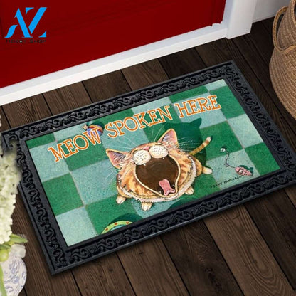 Meow Spoken Here Doormat - 18" x 30"