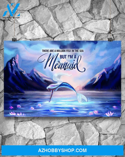 Mermaid A Million Fish Art Canvas, Wall Decor Visual Art