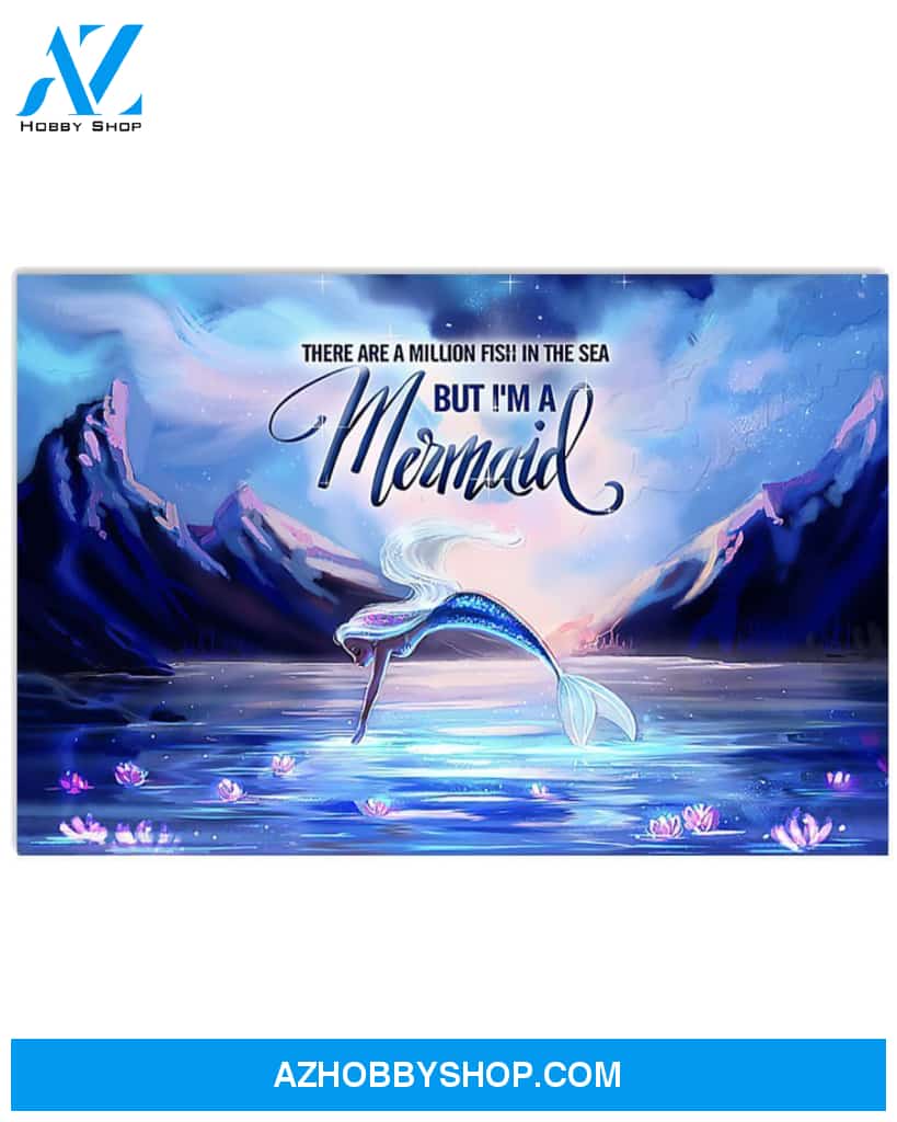 Mermaid A Million Fish Art Canvas, Wall Decor Visual Art
