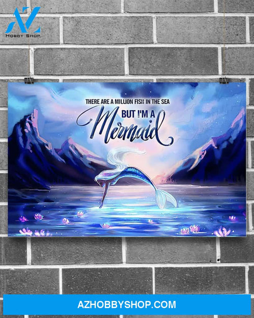 Mermaid A Million Fish Art Canvas, Wall Decor Visual Art