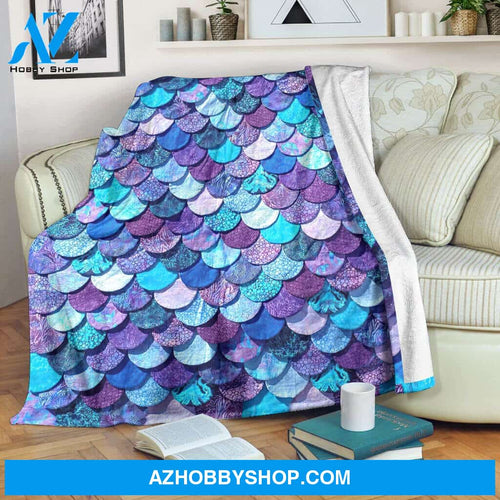 Mermaid Blanket, Gift For Mermaid Lover Family Friend Birthday Gift Home Decor Bedding Couch Sofa Soft And Comfy Cozy