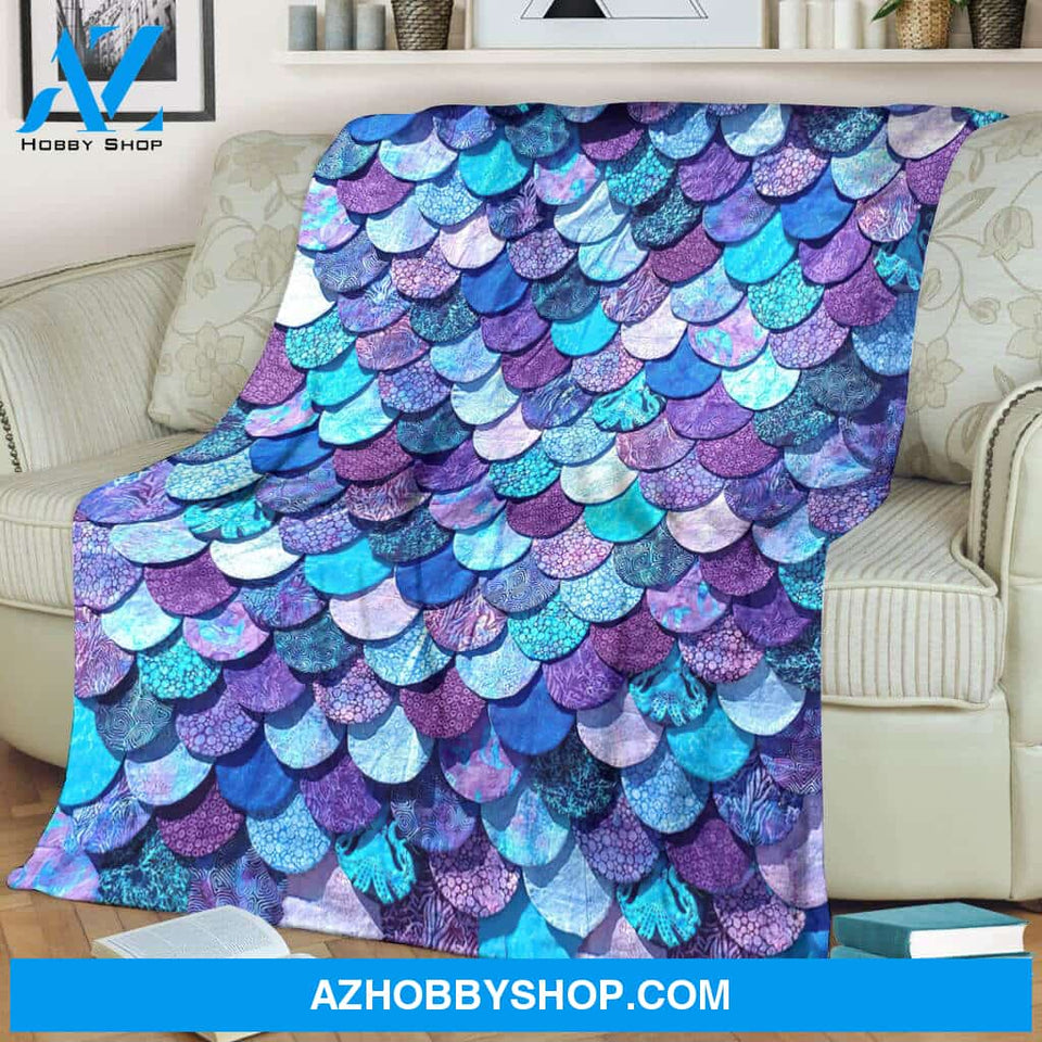 Mermaid Blanket, Gift For Mermaid Lover Family Friend Birthday Gift Home Decor Bedding Couch Sofa Soft And Comfy Cozy