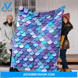 Mermaid Blanket, Gift For Mermaid Lover Family Friend Birthday Gift Home Decor Bedding Couch Sofa Soft And Comfy Cozy
