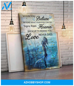 Mermaid Canvas - Hanging Art For Bedroom