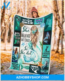 Mermaid Lets Be Mermaids Sherpa Fleece Blanket OOONWFK Throw Blanket