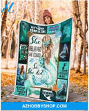 Mermaid Lets Be Mermaids Sherpa Fleece Blanket OOONWFK Throw Blanket