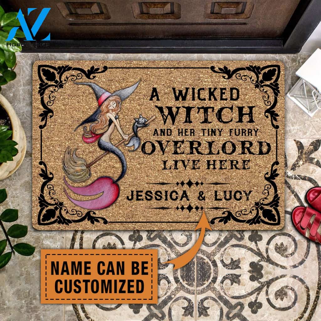 Mermaid Overlord Personalized Doormat - DM003CT | Welcome Mat | House Warming Gift