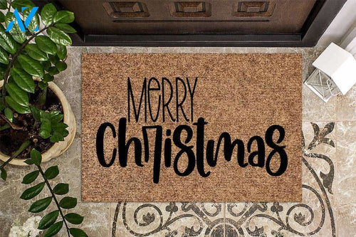 Merry Christmas Basic Doormat | Welcome Mat | House Warming Gift