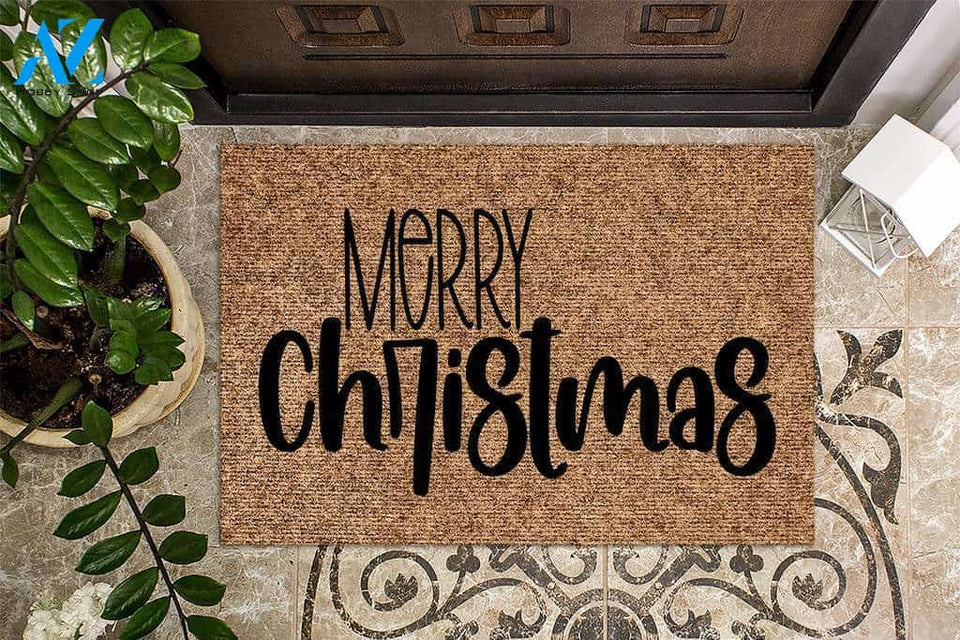 Merry Christmas Basic Doormat | Welcome Mat | House Warming Gift