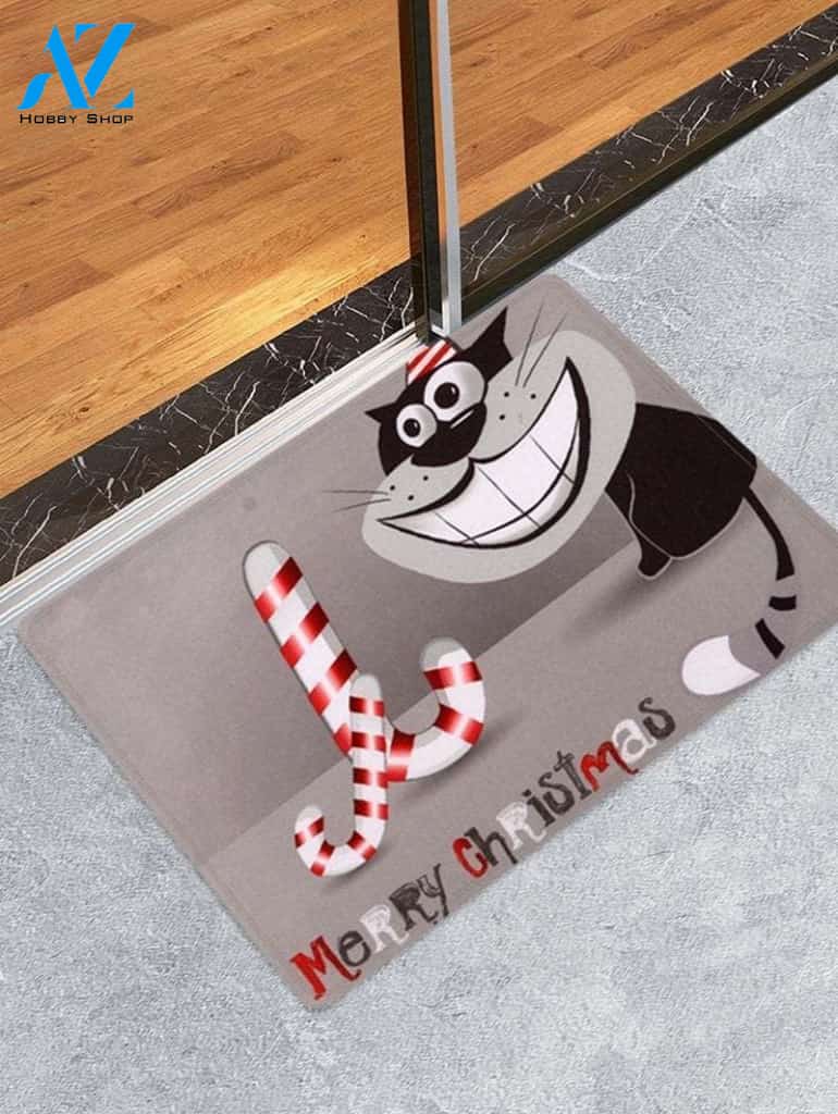Merry Christmas Cat CLH0910210D Doormat