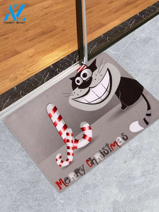 Merry Christmas Cat CLH0910210D Doormat