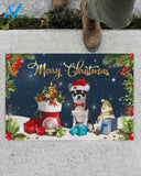 Merry Christmas Chihuahua Noel Funny Doormat Gift For Dog Lovers Birthday Gift Home Decor Warm House Gift Welcome Mat