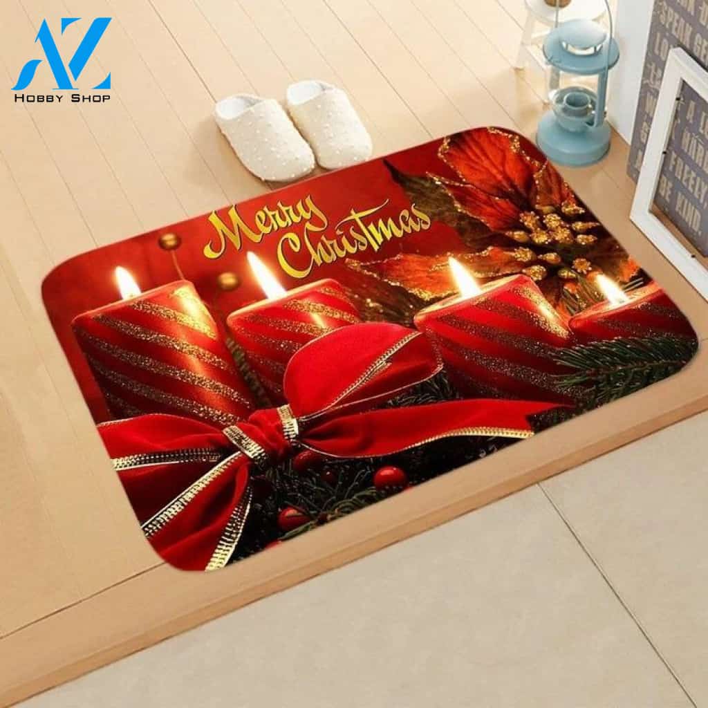 Merry Christmas DoorMat | Felt And Rubber | 40x60 cm | 45x75 cm | 60x90 cm | Colorful | DO1491