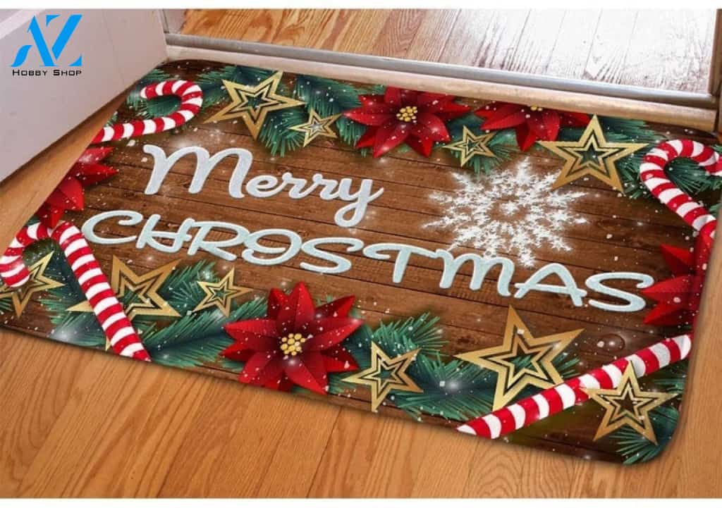 Merry Christmas Doormat Indoor And Outdoor Mat Entrance Rug Sweet Home Decor Housewarming Gift Gift Friend Family Christmas Holiday
