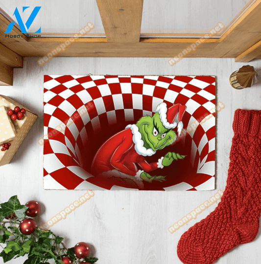 Merry Christmas Grinch Illusion Doormat – dnstyles