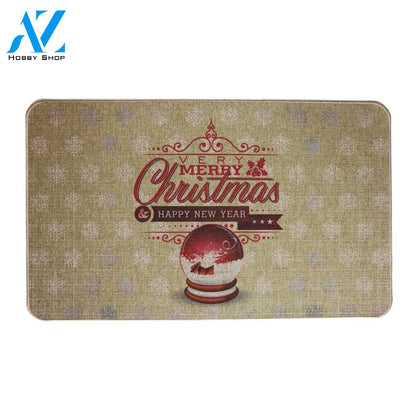 Merry Christmas Happy New Year Doormat Indoor And Outdoor Mat Entrance Rug Sweet Home Decor Housewarming Gift Gift Friend Family Christmas Holiday