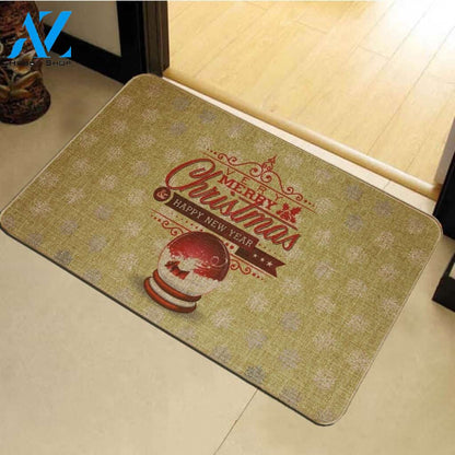 Merry Christmas Happy New Year Doormat Indoor And Outdoor Mat Entrance Rug Sweet Home Decor Housewarming Gift Gift Friend Family Christmas Holiday