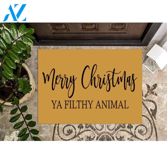 Merry Christmas Indoor And Outdoor Mat Entrance Rug Sweet Home Decor Housewarming, Gift For Friend Family