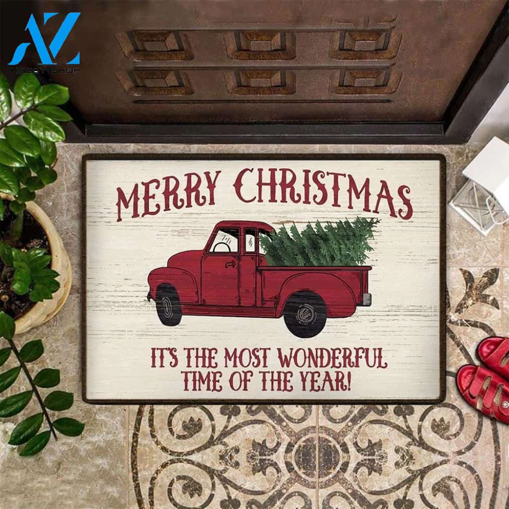 Merry Christmas It's The Most Wonderful Time Of The Year Doormat Welcome Mat Housewarming Gift Home Decor Farmhouse Funny Doormat Gift For Christmas