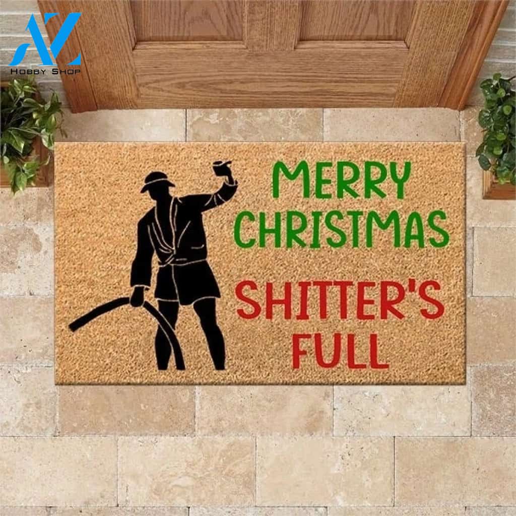 Merry Christmas Shitters Full Doormat