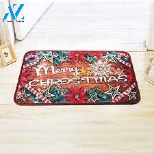 Merry Christmas Stars And Candy CLT091027R Doormat