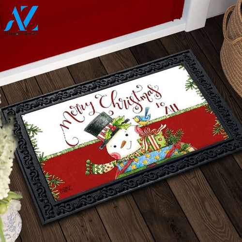 Merry Christmas to All Snowman Doormat - 18" x 30"