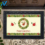Merry Christmas Wreath - Doormat - 18" x 30"