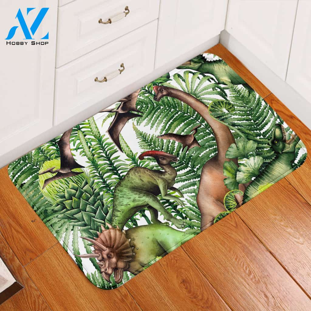 Mesozoic Zoo Door Mat