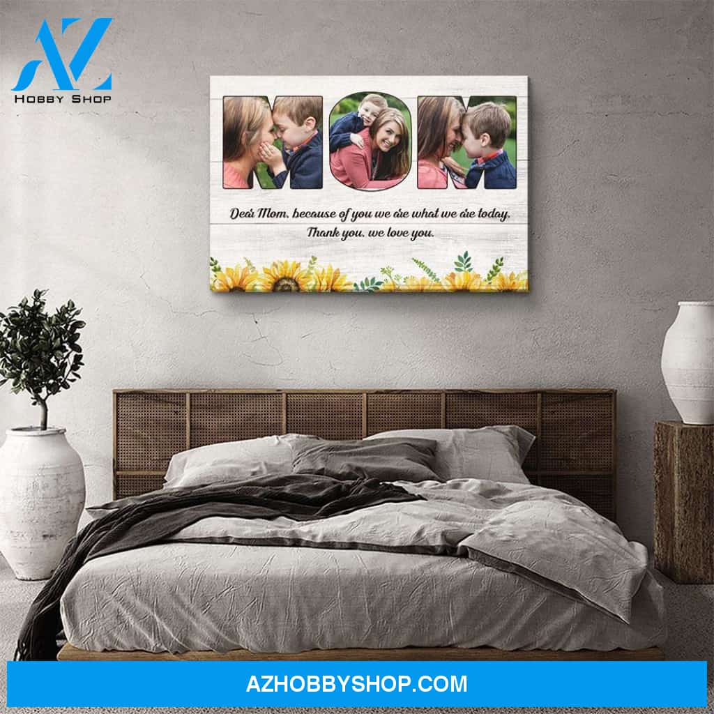 Message To Mom - Personalized Custom Photo Canvas
