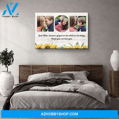 Message To Mom - Personalized Custom Photo Canvas