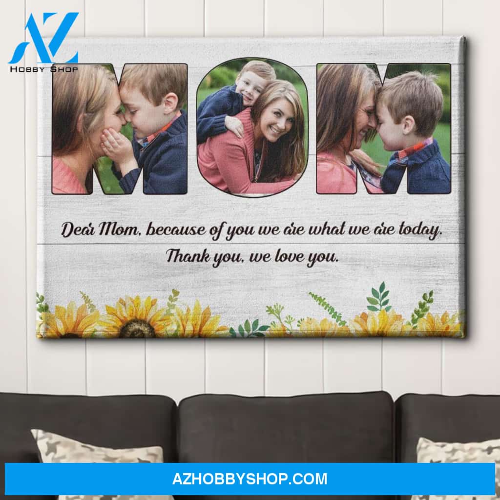 Message To Mom - Personalized Custom Photo Canvas